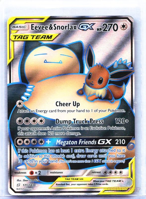 Eevee & Snorlax GX (Full Art)