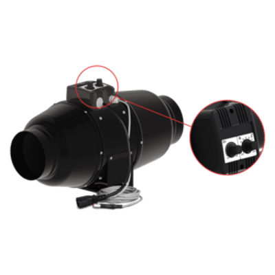 Vents kanalfläkt TT315  Silent-M  ( 2050m³/h - 315mm ) Med inbyggd fläkt kontroller