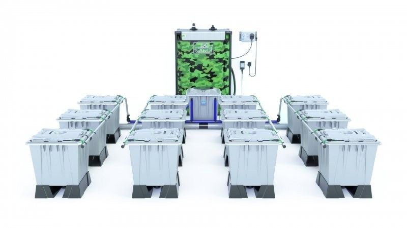 Alien Rain 12 Pot 15L Pro Silver