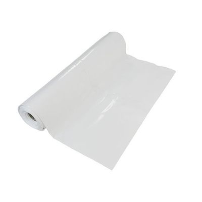 Vit vattentät golvsäker plast 250mu 4m bred