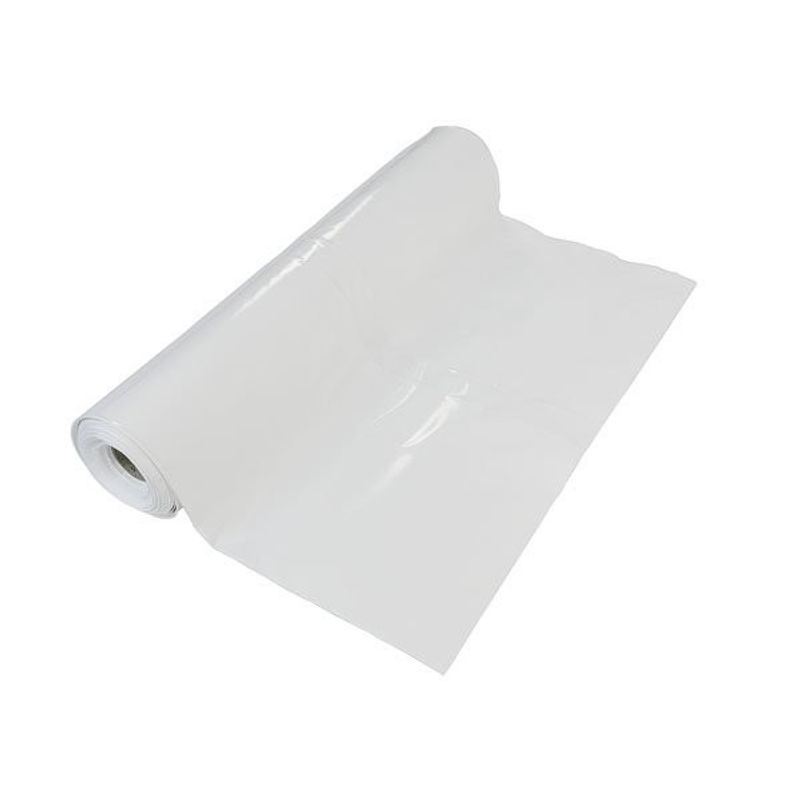 Vit vattentät golvsäker plast 250mu 4m bred