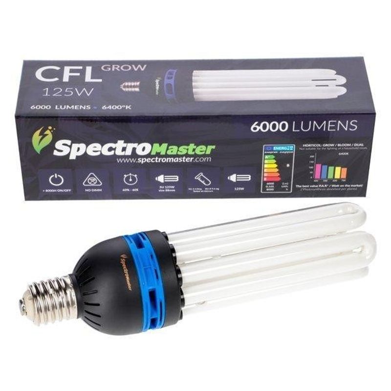 Spectromaster CFL lågenergilampa 125W grow