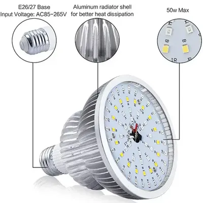 Led pære 50W med kontroll