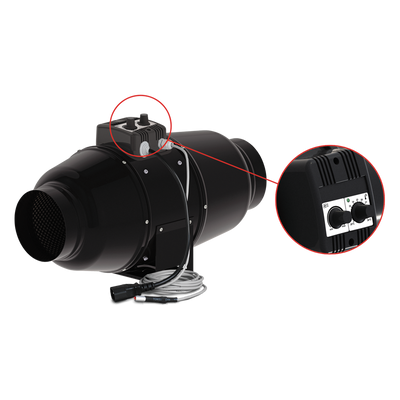 Vents kanalfläkt TT200UN Silent-M  (1020m³/h - 200mm) Med inbyggd fläkt kontroller