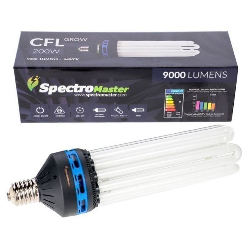 Spectromaster CFL lågenergilampa 200W grow