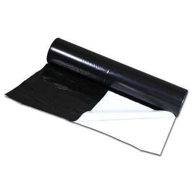 Svart/vit plast 0,85mu 100 x 200 cm
