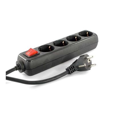 Grenuttag 4 uttag med strömbrytare