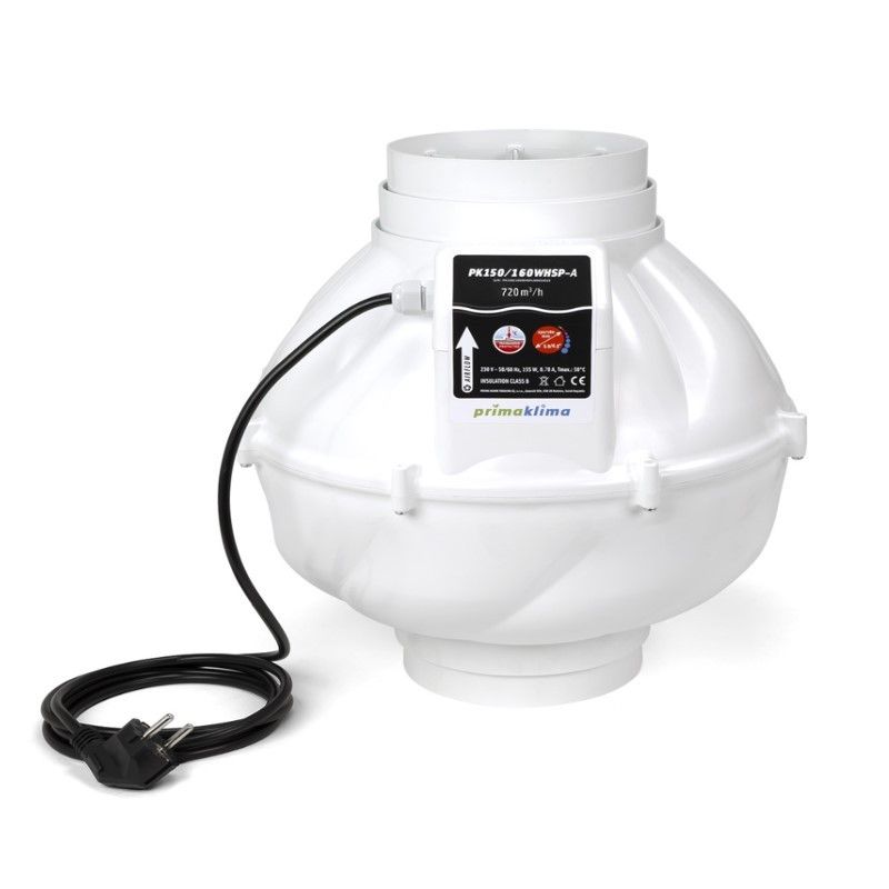 Prima Klima kanalfläkt160-L (800m³/h - 160mm)