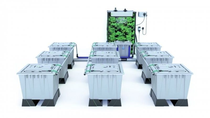 Alien Rain 9 Pot 30L Pro Silver Series