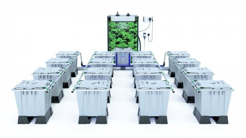 Alien Rain 16 Pot 15L Pro Silver Series