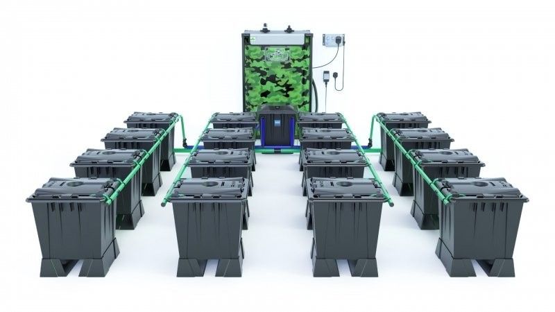 Alien Rain 16 Pot 15L Black Series