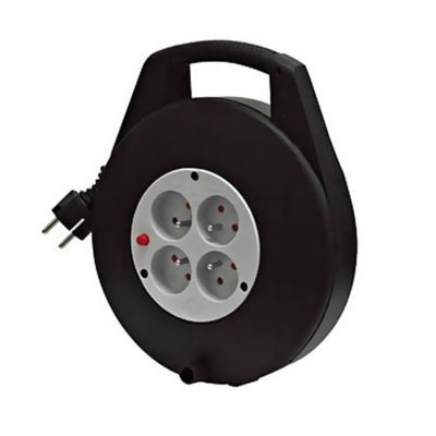 Kabelrulle med 4 uttag 10m