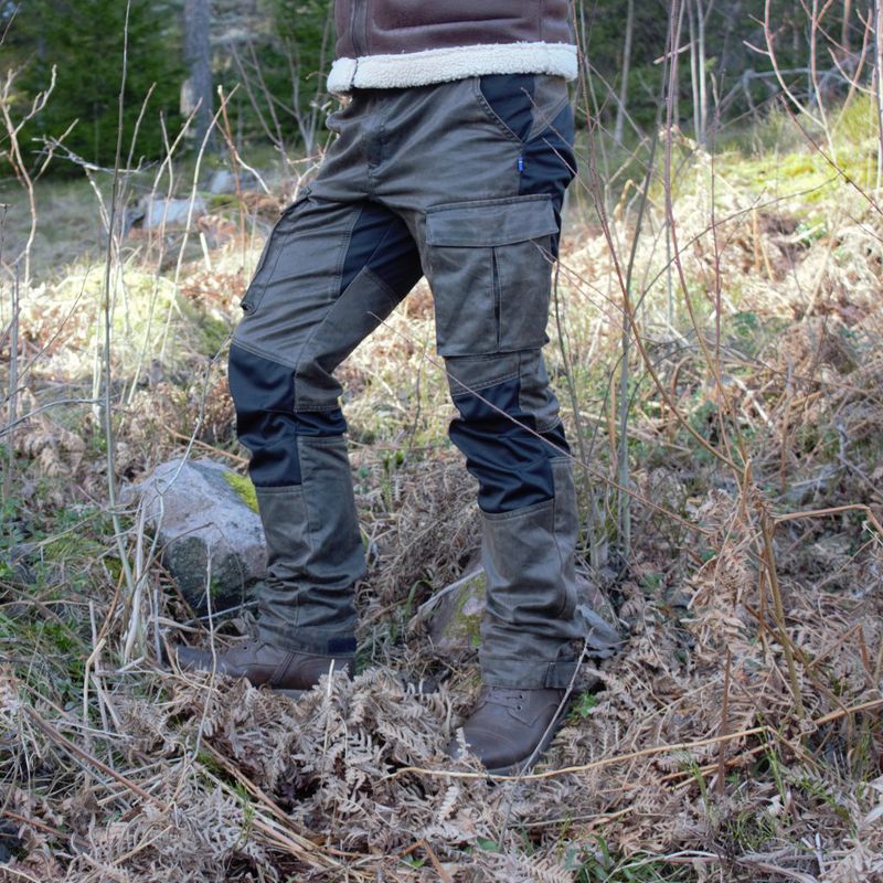 Forest friluftsbyxa Waxed Brown Cargo