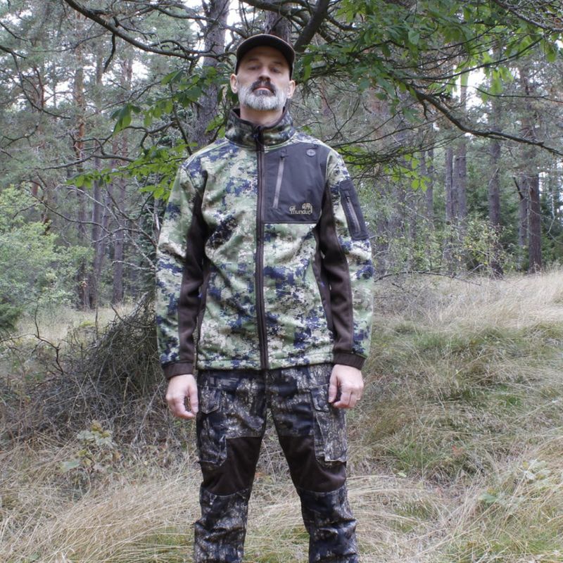 Fullmundur Valdres Fleecejacka Green Moss