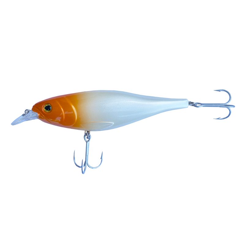 Wobbler Heering Silver/Svart 45 gr