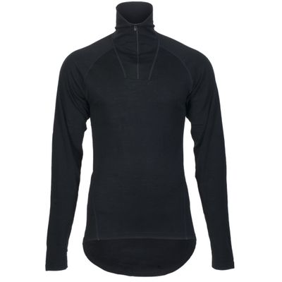 UNDERTRÖJA POLO LÅNGÄRM MERINOULL 100%