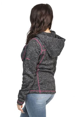 ODELIA BLACK MARL DAMHOODIE
