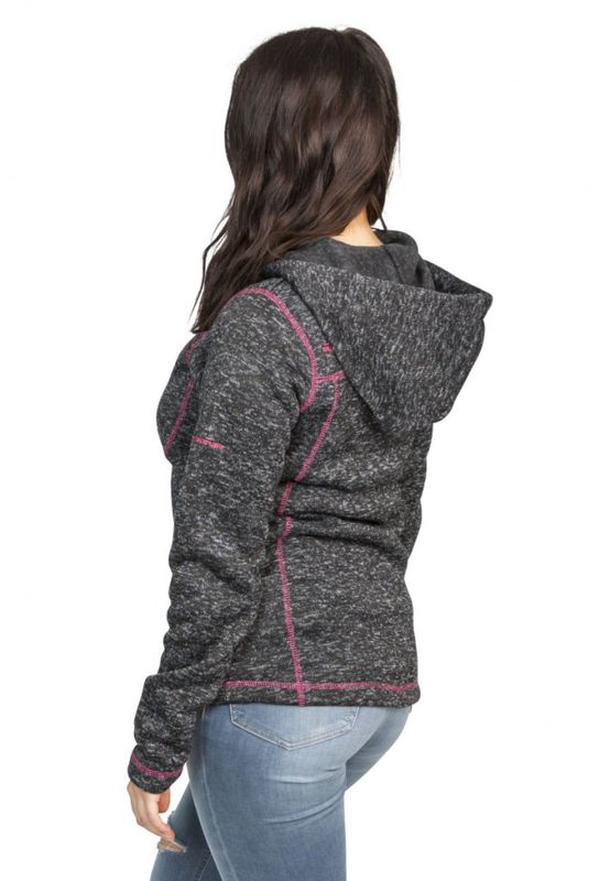 ODELIA BLACK MARL DAMHOODIE