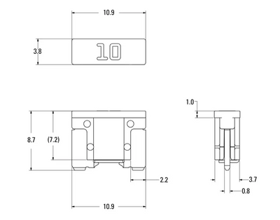SÄKRINGSSORTIMENT, MICRO (LP MINI), 10st