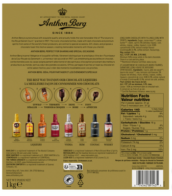 1kg ANTHON BERG LIKÖRFLASKOR 64 st