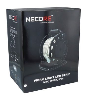 KEDJEBELYSNING LED 10W/M 6000K MED VINDA 25m