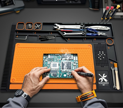 Silikon/PVC Lödmatta – Reparationsmatta för Mobil, Dator & Elektronik