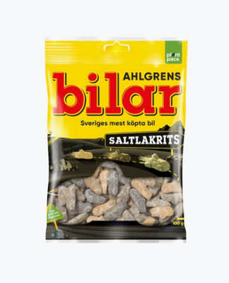 Ahlgrens Bilar Saltlakrits 100 g