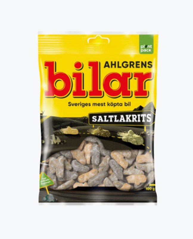 Ahlgrens Bilar Saltlakrits 100 g