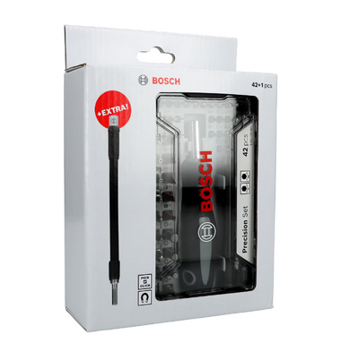 Bosch skruvbitsset för precisionsskruvar 42 Delar