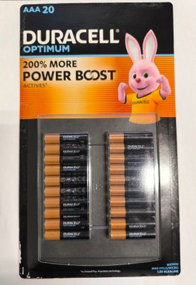 DURACELL 200% POWER BOOST Optimum AAA, 20 pack