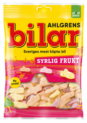 Ahlgrens Bilar Syrlig Frukt 100 g