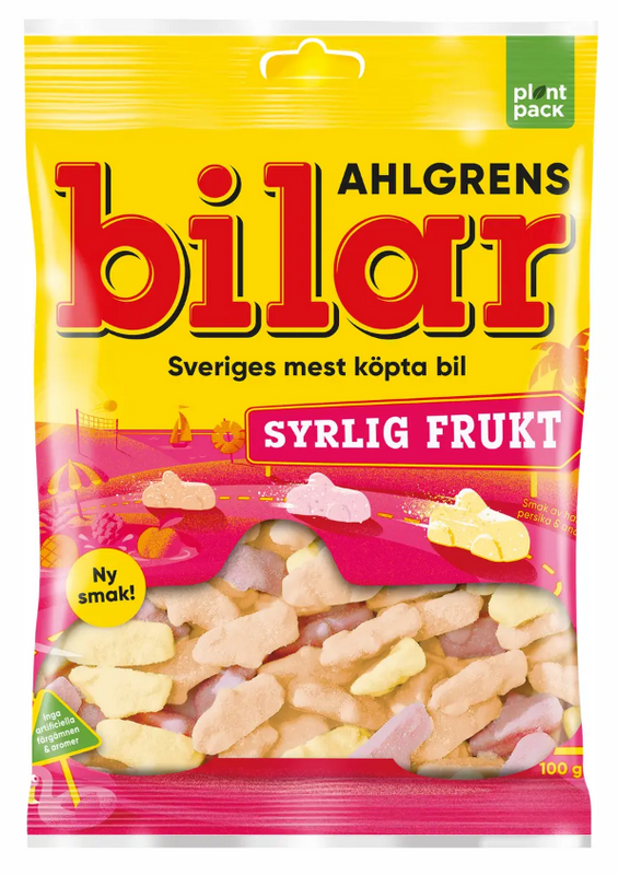 Ahlgrens Bilar Syrlig Frukt 100 g
