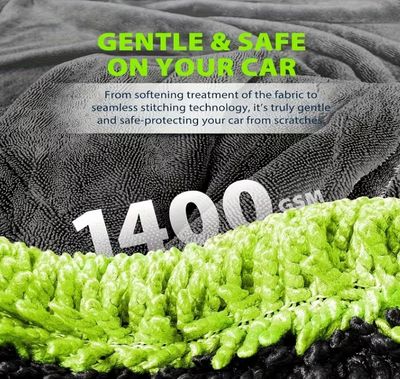 Ultra Premium Torkhandduk i Mikrofiber – 1400 GSM | 120 × 60 cm