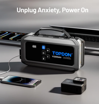 STARTBOOSTER - Starthjälp med inbyggd kompressor