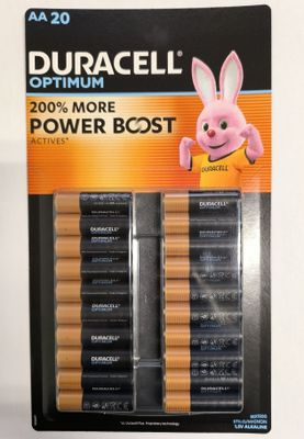 DURACELL 200% POWER BOOST Optimum AA, 20 pack