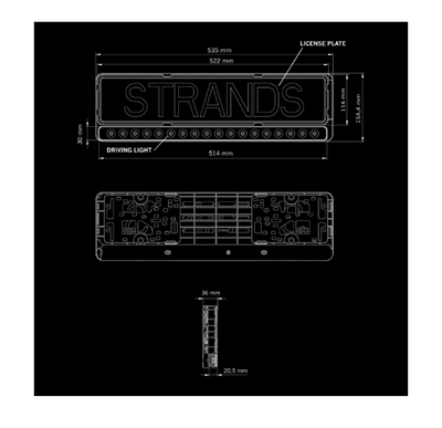 LED-ramp NUUK E-LINE BLACK