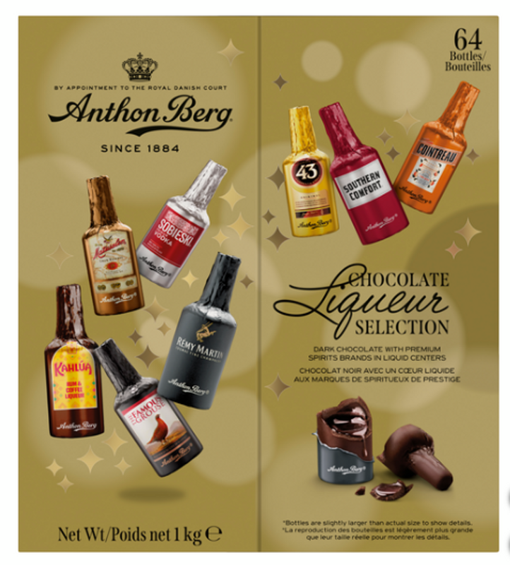 1kg ANTHON BERG LIKÖRFLASKOR 64 st