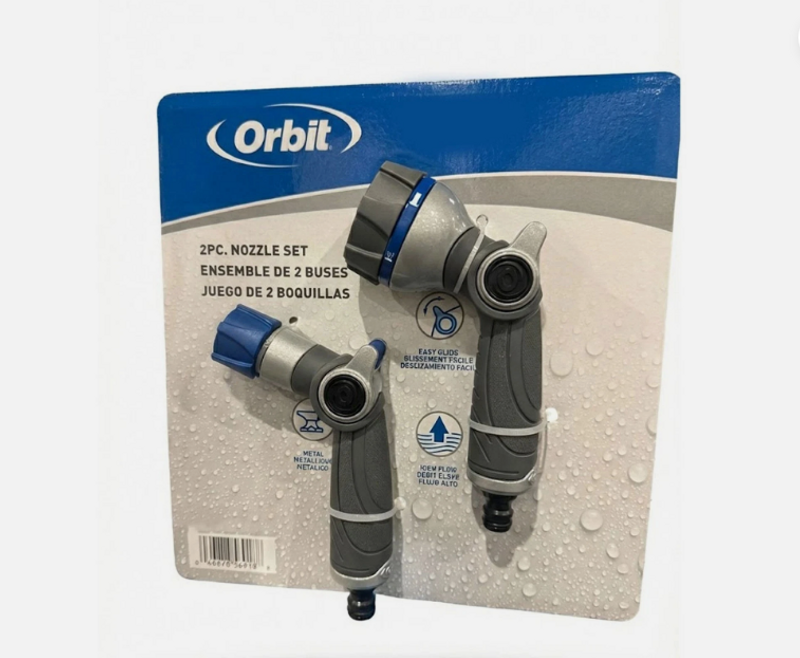 Orbit Metallmunstycken för Trädgårdsslang – 2-pack
