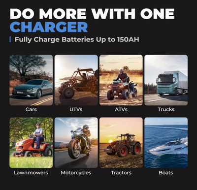 TOPDON T4000 Smart Batteriladdare 4A – 6V/12V Bly och Lithium