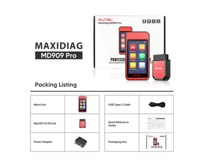 Autel MaxiDiag MD909 Pro – Professionellt diagnosverktyg med fullsystemdiagnos