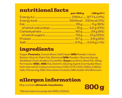 M&M's Peanut 800 g – Krispig chokladglädje i storpack!