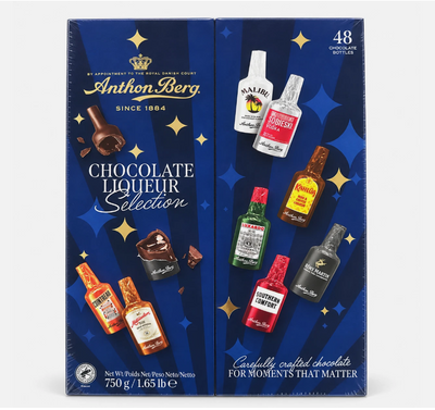 Anthon Berg Chocolate Liqueurs 750 g – 48 lyxiga likörpraliner