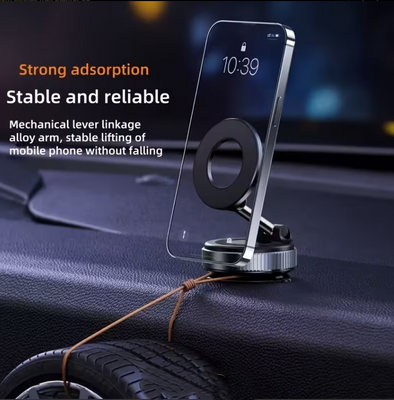 K007 Magnetisk Mobilhållare för Bil – Kraftfull Magnet, Vakuumfäste & 360° Rotation