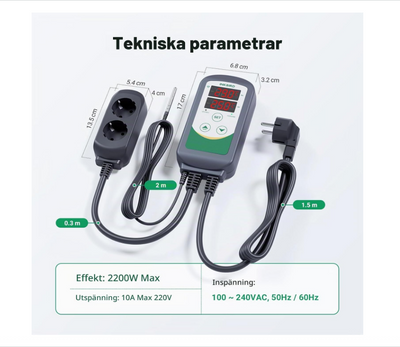 Inkbird ITC-308 WiFi – Smart temperaturregulator för värme och kyla