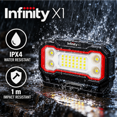 Infinity X1 Arbetslampa 2500 Lumen – Uppladdningsbar LED med Magnetfäste