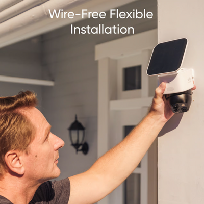 Eufy SoloCam S340 – Trådlös utomhuskamera med 360° överblick och solcellsdrift