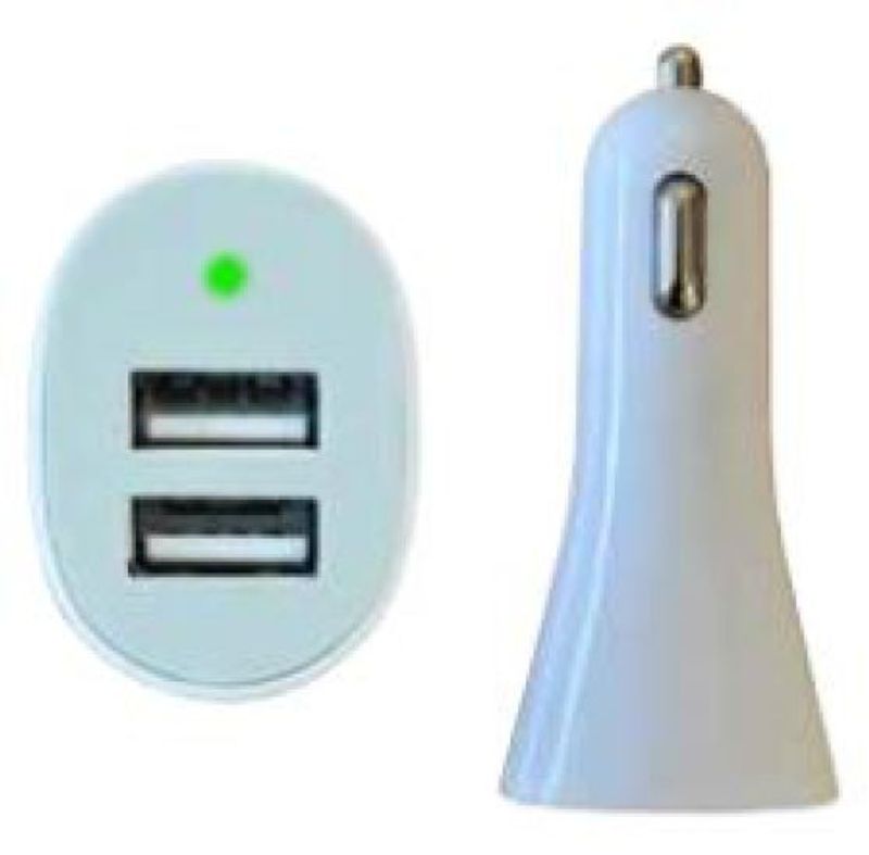 Tech connect USB billaddare vit