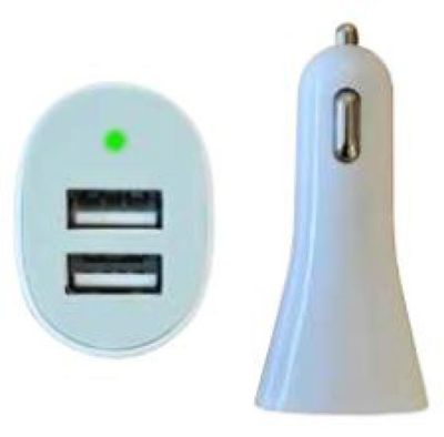 Tech connect USB billaddare vit
