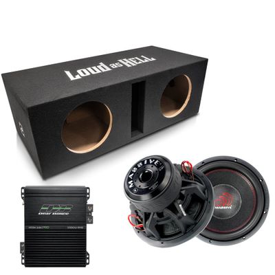 Massive Audio 2x10" Baslåda SUMMO XL ampkit