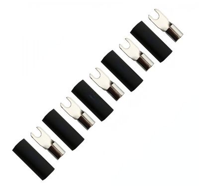 Gaffelkabelsko 10mm2, 5x Svart